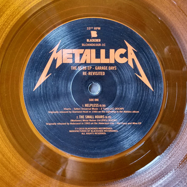 Metallica : The $5.98 E.P. - Garage Days Re-Revisited (12", EP, Ltd, RE, RM, Ora)