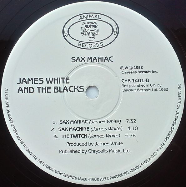 James White & The Blacks : Sax Maniac (LP, Album)