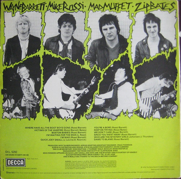 Slaughter And The Dogs : Do It Dog Style (LP, Album)