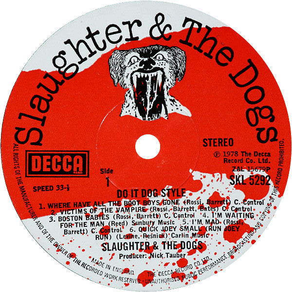 Slaughter And The Dogs : Do It Dog Style (LP, Album)