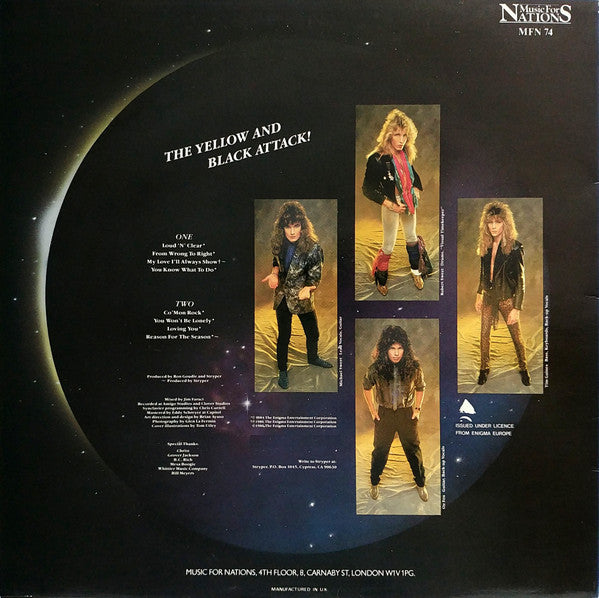 Stryper : The Yellow And Black Attack (LP, Album)