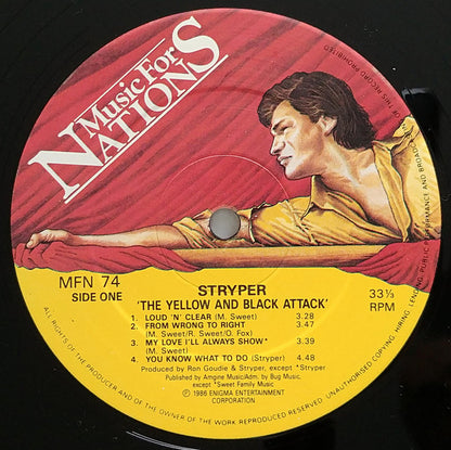 Stryper : The Yellow And Black Attack (LP, Album)