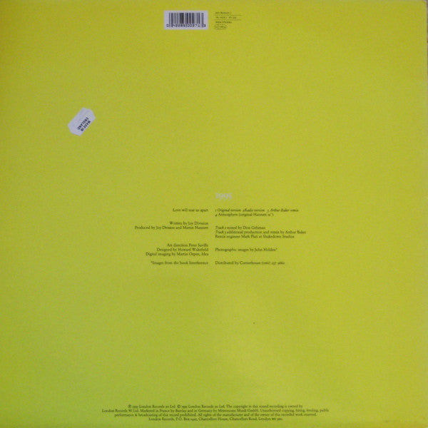 Joy Division : Love Will Tear Us Apart : Joy Division 1995 (12", Single)