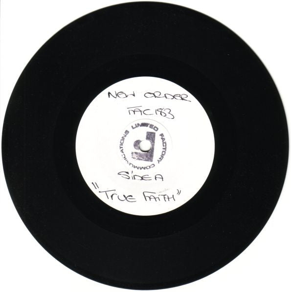 New Order : True Faith (7", Single, W/Lbl)