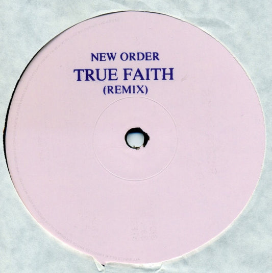 New Order : True Faith (Remix) (12", Single, Promo, W/Lbl)