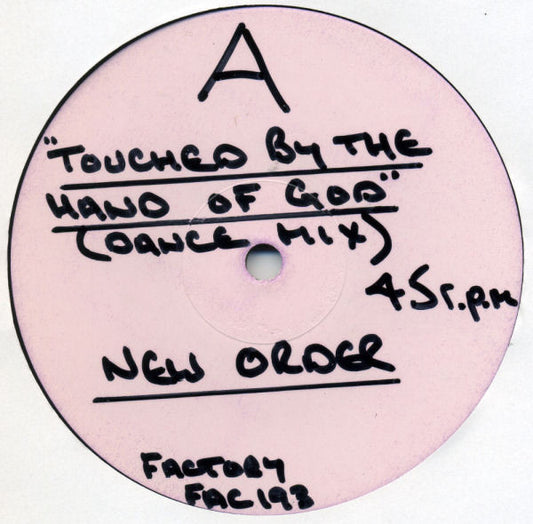 New Order : Touched By The Hand Of God (12", W/Lbl)
