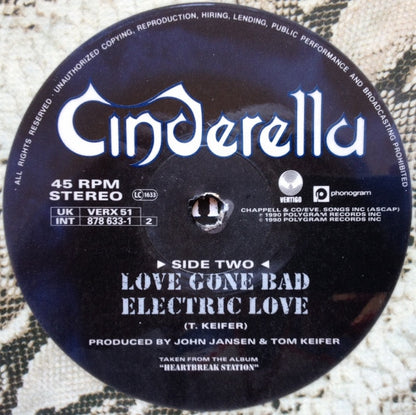 Cinderella (3) : Shelter Me (12", Ltd, Pic, Pos)
