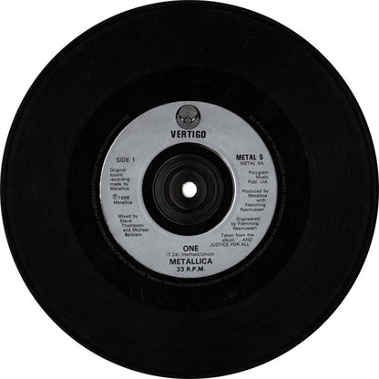 Metallica : One (7", Single, Inj)
