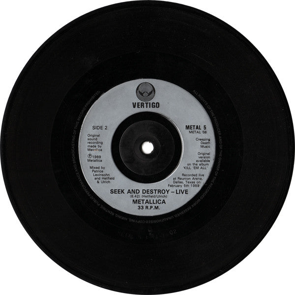 Metallica : One (7", Single, Inj)