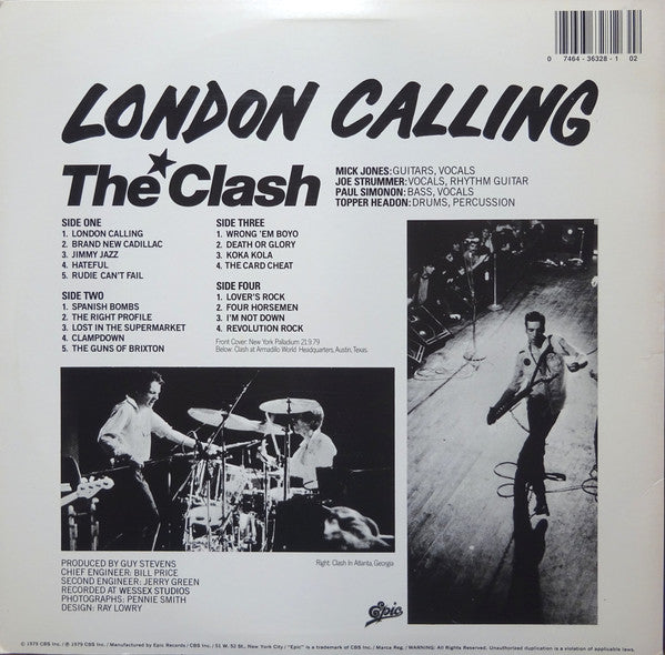 The Clash : London Calling (2xLP, Album, RE)