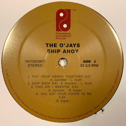 The O'Jays : Ship Ahoy (LP, Album, RE, Gat)