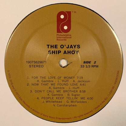 The O'Jays : Ship Ahoy (LP, Album, RE, Gat)