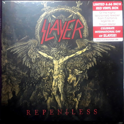 Slayer : Repentless (6x6½", Album, Red + Box, Ltd, Num, RE)
