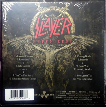 Slayer : Repentless (6x6½", Album, Red + Box, Ltd, Num, RE)
