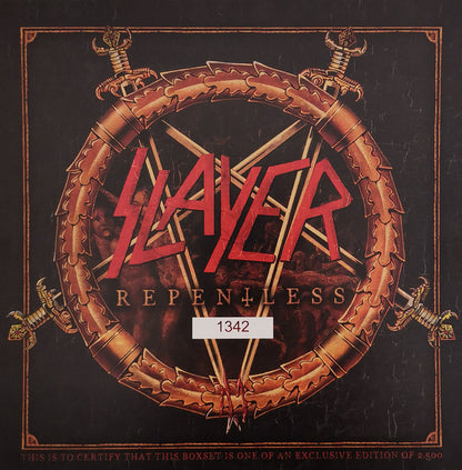 Slayer : Repentless (6x6½", Album, Red + Box, Ltd, Num, RE)