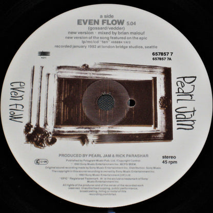Pearl Jam : Even Flow (7", Single, Com)