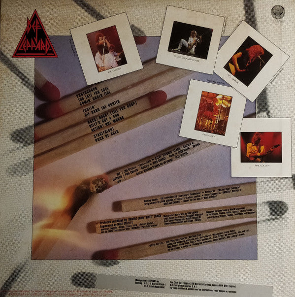 Def Leppard : Pyromania (LP, Album, Red)