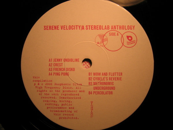Stereolab : Serene Velocity / A Stereolab Anthology (2xLP, Comp, Ltd, Num, RM)