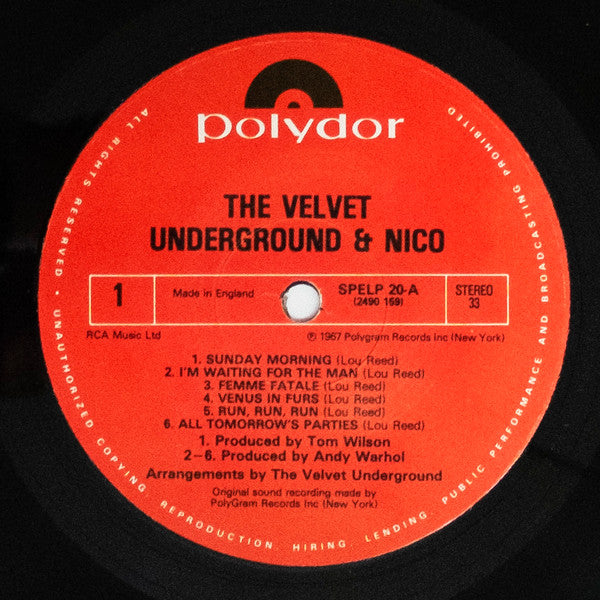 The Velvet Underground & Nico (3) : The Velvet Underground & Nico (LP, Album, RE, Dif)