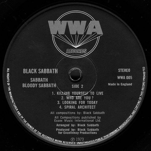 Black Sabbath : Sabbath Bloody Sabbath (LP, Album, Gat)