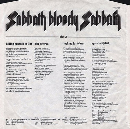 Black Sabbath : Sabbath Bloody Sabbath (LP, Album, Gat)