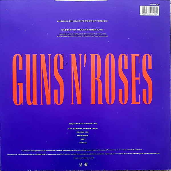 Guns N' Roses : Knockin' On Heaven's Door (12", Maxi)