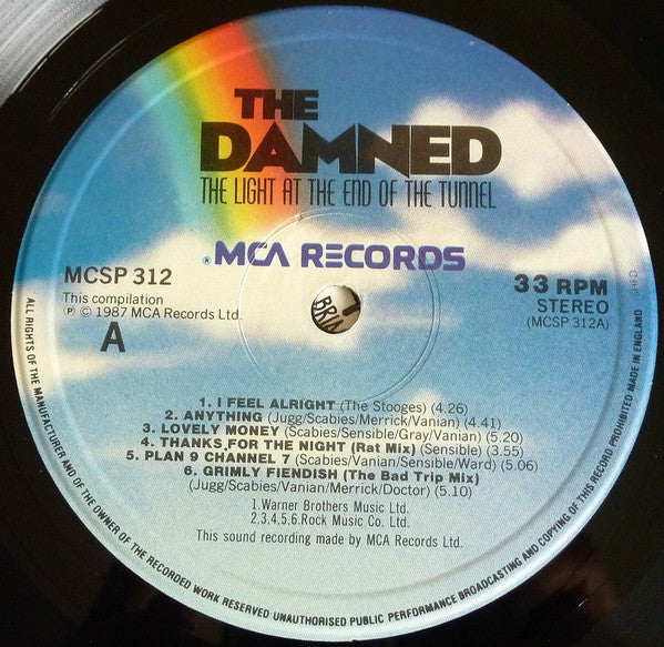 The Damned : The Light At The End Of The Tunnel (2xLP, Comp, Num)