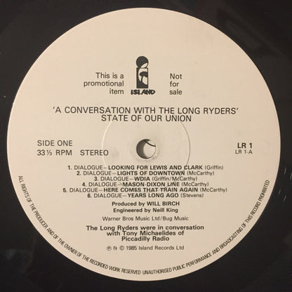 The Long Ryders : A Conversation With The Long Ryders (LP, Promo)