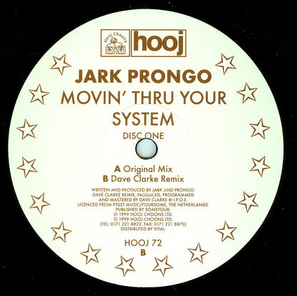Jark Prongo : Movin' Thru Your System  (12", 1/2)