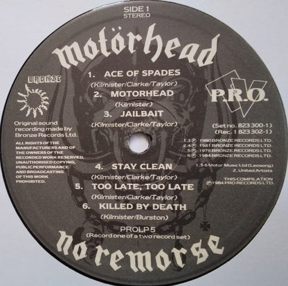 Motörhead : No Remorse (2xLP, Album, Comp)