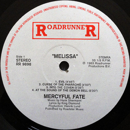 Mercyful Fate : Melissa (LP, Album)