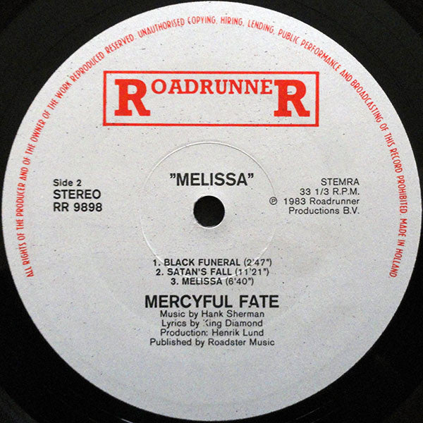 Mercyful Fate : Melissa (LP, Album)