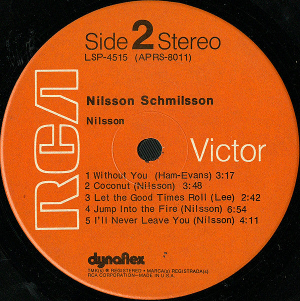 Nilsson* : Nilsson Schmilsson (LP, Album, Roc)