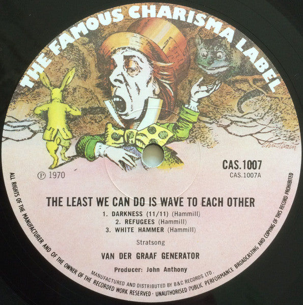 Van Der Graaf Generator : The Least We Can Do Is Wave To Each Other (LP, Album, RP, Lar)