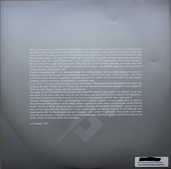 Throbbing Gristle : Mission Of Dead Souls (LP, Album, Ltd, RE, Whi)