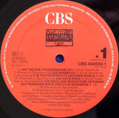 Blue Öyster Cult : Imaginos (LP, Album)