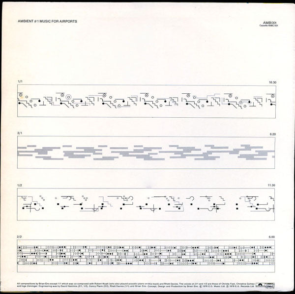 Brian Eno : Ambient 1 (Music For Airports) (LP, Album)
