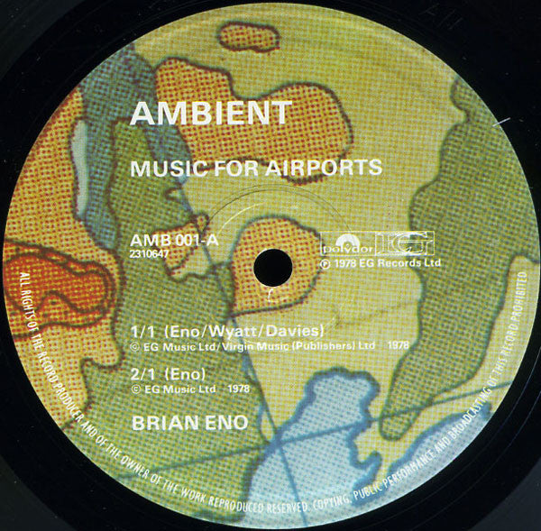 Brian Eno : Ambient 1 (Music For Airports) (LP, Album)