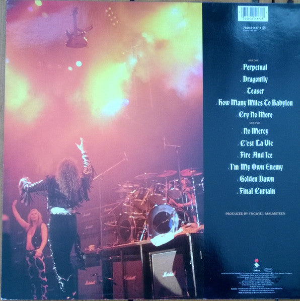 Yngwie Malmsteen : Fire & Ice (LP, Album)