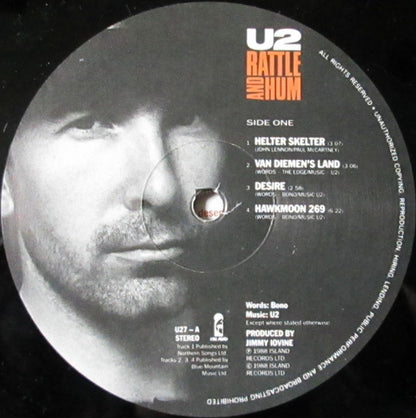U2 : Rattle And Hum (2xLP, Album, Son)