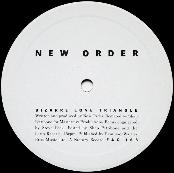 New Order : Bizarre Love Triangle (12", Single)