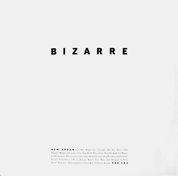 New Order : Bizarre Love Triangle (12", Single)