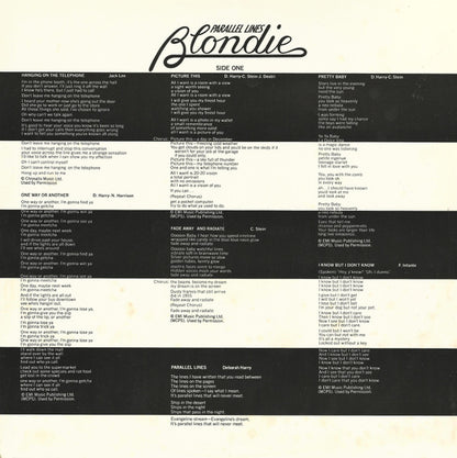 Blondie : Parallel Lines (LP, Album)