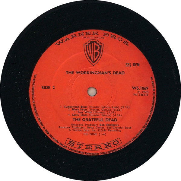 Grateful Dead* : Workingman's Dead (LP, Album, Alt)