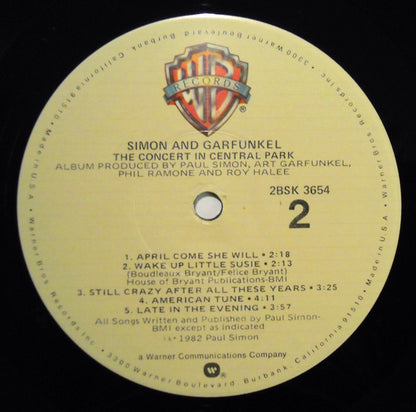 Simon & Garfunkel : The Concert In Central Park (2xLP, Album, Win)