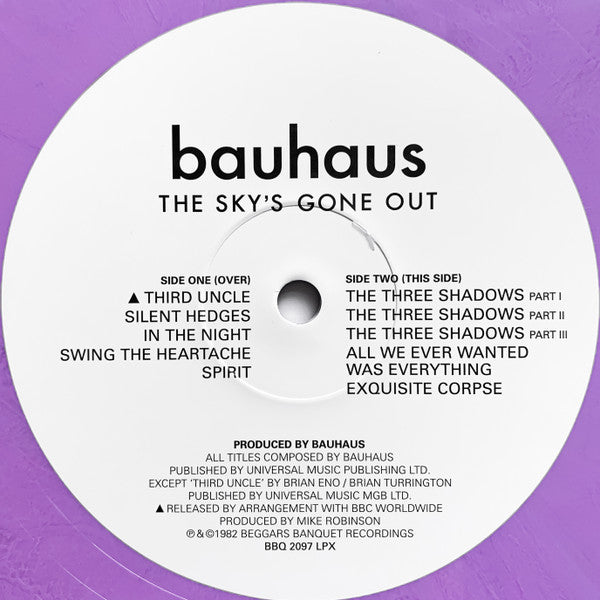 Bauhaus : The Sky's Gone Out (LP, Album, Ltd, RE, RM, Vio)