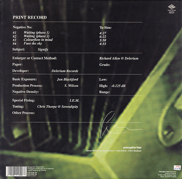 Porcupine Tree : Waiting (12", EP)