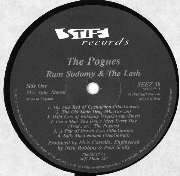 The Pogues : Rum Sodomy & The Lash (LP, Album)