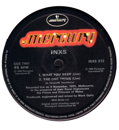 INXS : What You Need (Extended Mix) (2x12", Single, Ltd, Gat)