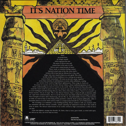 Imamu Amiri Baraka* : "It's Nation Time" African Visionary Music (LP, Album, RE, RM, Gat)